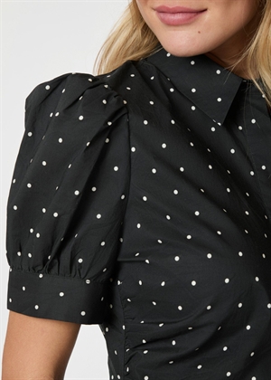 Frannie dot skjorte Sort Neo Noir 